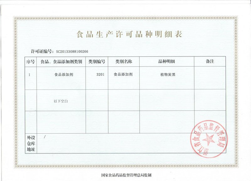 旺林生物食品生產(chǎn)許可明細表 旺林生物食品生產(chǎn)許可明細表